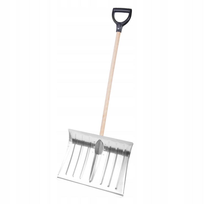 Aqbau aluminiowa łopata do śniegu 50×38×135 cm z trzonem profilowana