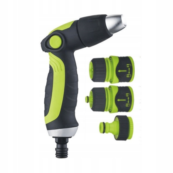Aqbau Zestaw zraszający pistolet 4-elementy na wąż 1/2’’ podlewanie