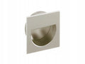 Kwadratowy uchwyt wpuszczany do mebli 45x45mm meblowy metalowy 1szt satyna