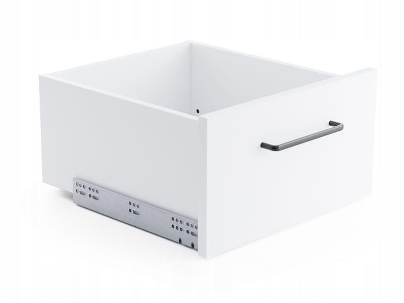 Aqbau szuflada systemowa DiBOX H185 L-400mm biały prowadnice udźwig 40kg