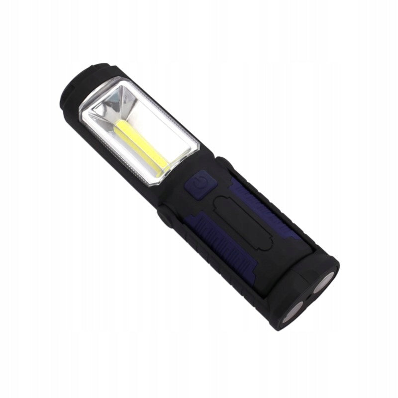 Aqbau lampa robocza warsztatowa 3w1 COB LED zasilana bateriami 3xAA