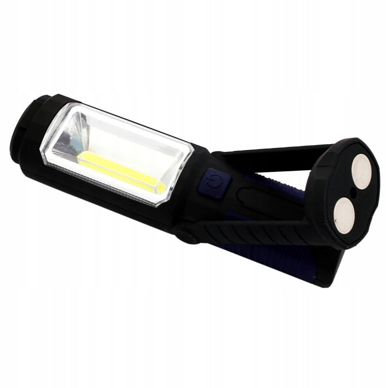 Aqbau lampa robocza warsztatowa 3w1 COB LED zasilana bateriami 3xAA