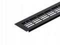 Kratka wentylacyjna z aluminium do mebli szeroka 480x60mm wentylacja Czarny