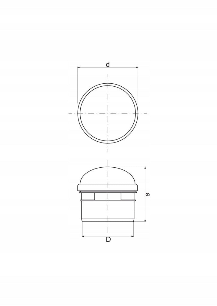 Aqbau NAPOWIETRZACZ kanalizacji 110 mm MEMBRANOWY regulator powietrza