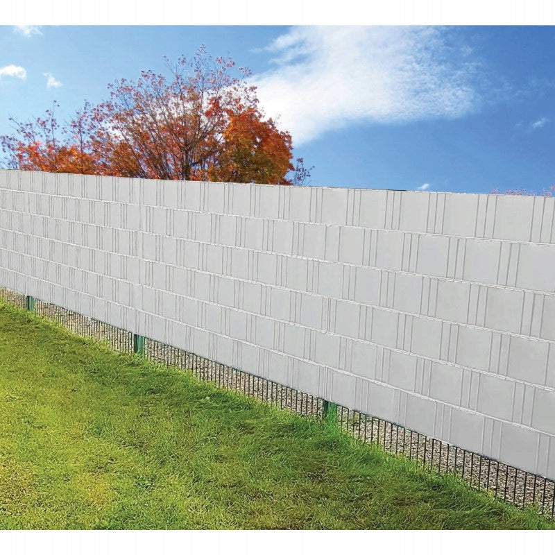 Aqbau taśma ogrodzeniowa balkonowa 19cm 35m szara Elastyczna osłona