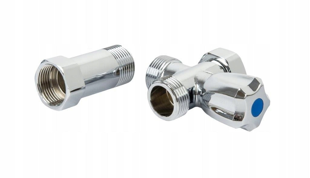 Aqbau Zawór grzybkowy kątowy z przedłużką 3/4″