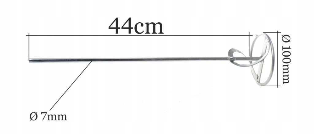Mieszadło do farb ocynkowane 100x440mm