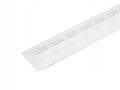 Kratka wentylacyjna aluminium duża meblowa 800x60 mm wentylacja mebli Biały