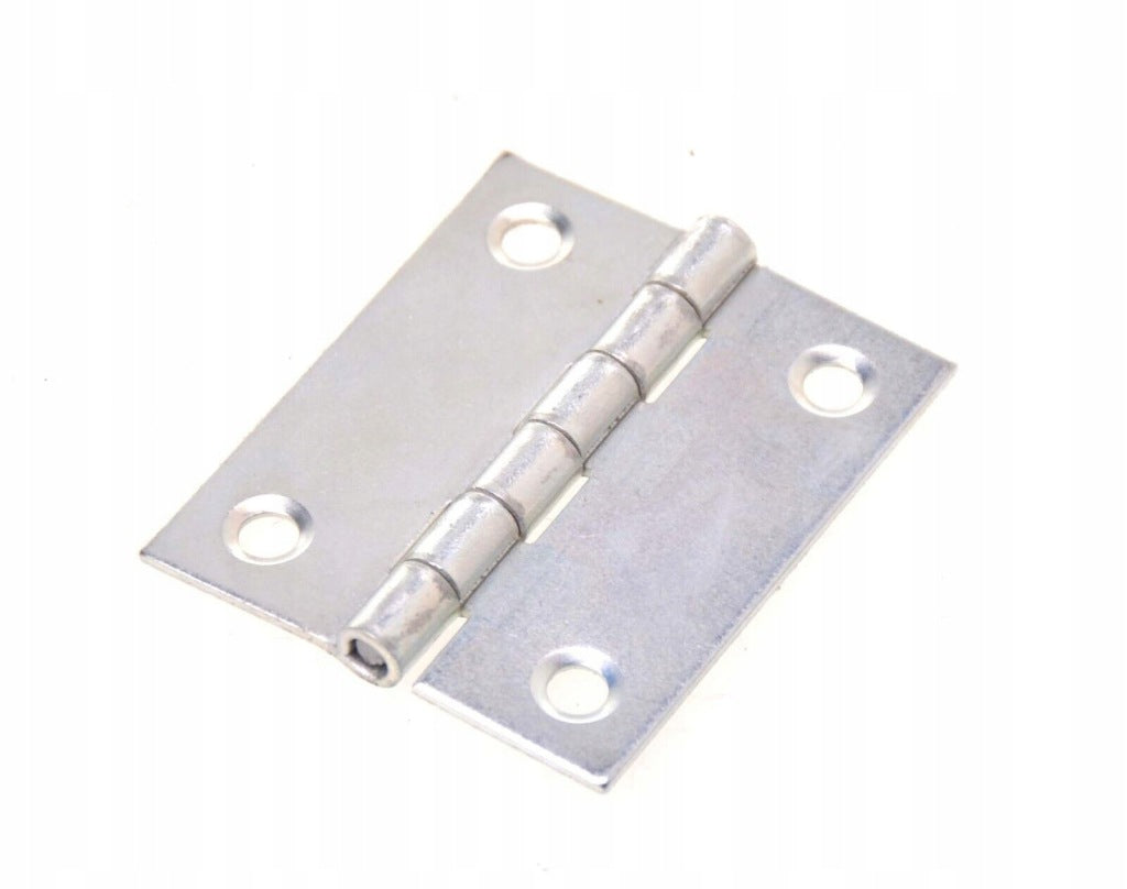 Zawiasy zawias splatany 50 x 42mm meblowy skrzyniowy srebrny 20 szt