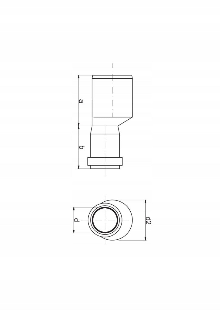 Aqbau Redukcja kanalizacyjna mimośrodowa 32-50 mm biała kanalizacja
