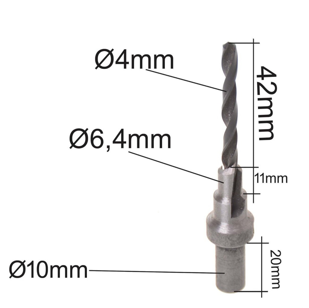 Wiertło do konfirmatów konfirmatu 6,4mm