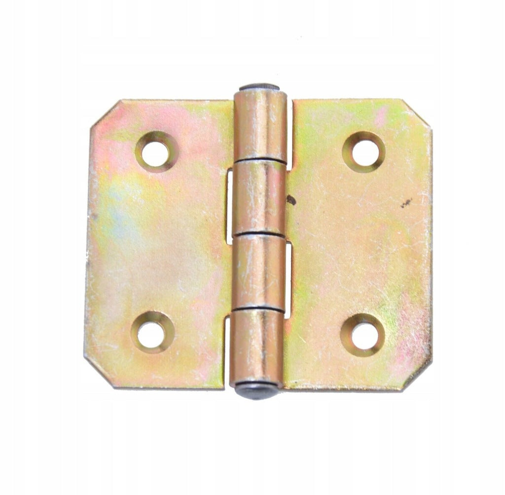 Zawias budowlany splatany meblowy skrzyniowy 60 x 70 mm ocynk żółty