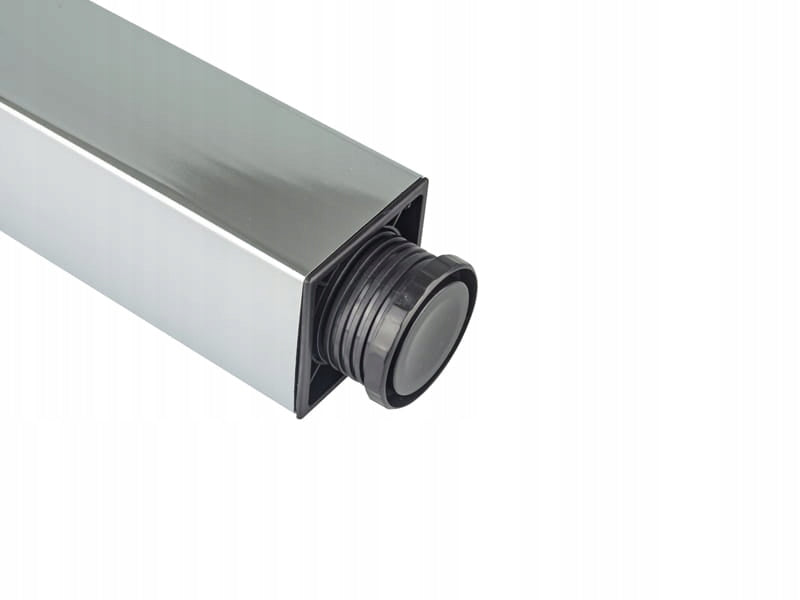 ZESTAW 4X noga do stołu KWADRATOWA H-71 cm, z regulacją , Chrom połysk