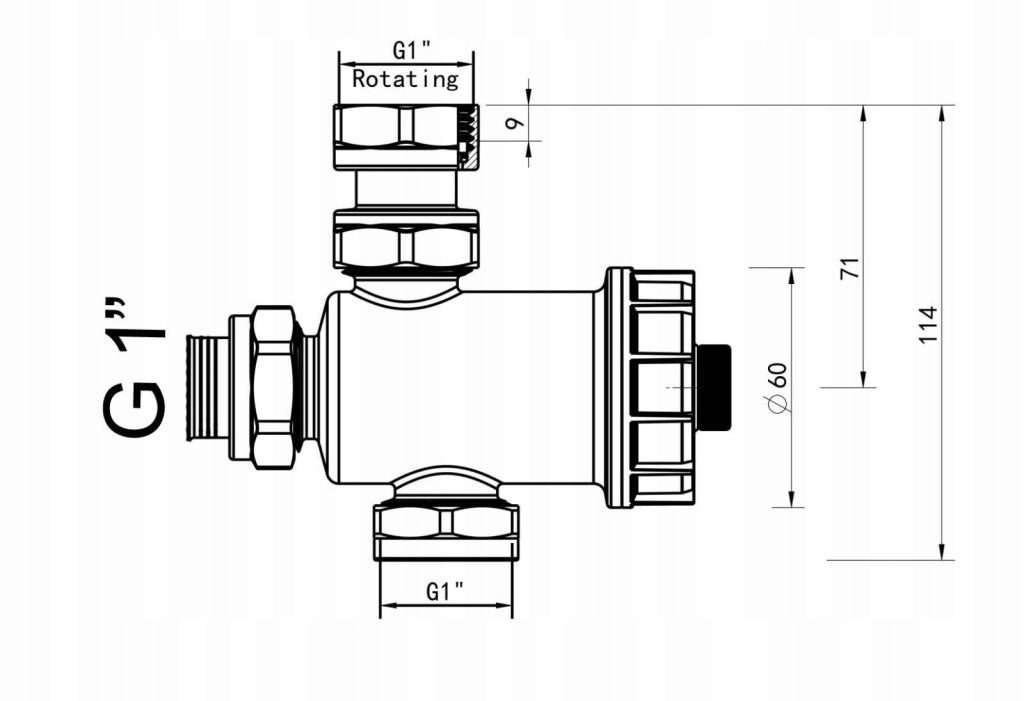 SEPARATOR MAGNETYCZNY DO KOTŁÓW CO 1" MOSIĘŻNY