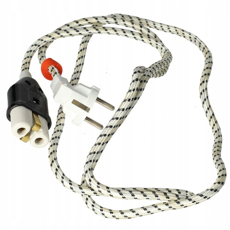 Aqbau przewód przyłączeniowy 1,8 m oplot bawełniany + ceramika 3×0,75 mm