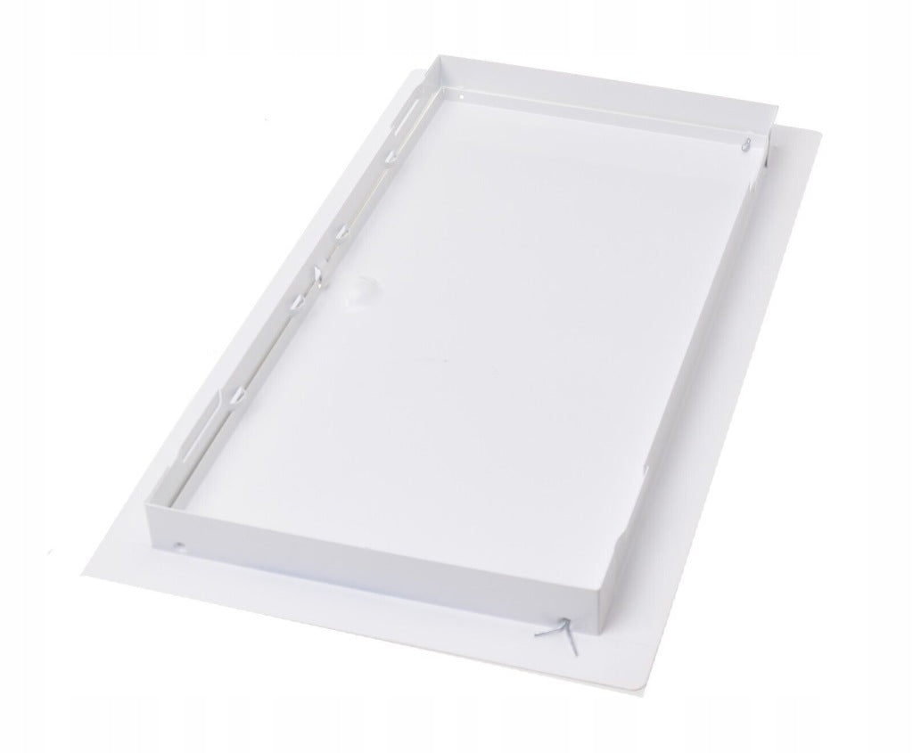 DRZWICZKI REWIZYJNE INSPEKCYJNE BIAŁE METALOWE KLAPA NA ZATRZASK 20X40cm