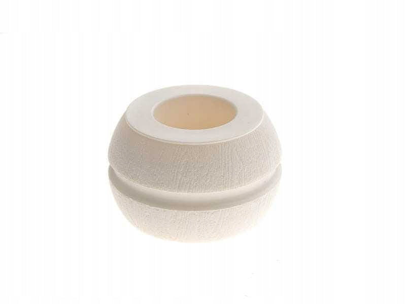 Nóżka meblowa uniwersalna BARYŁKA BIAŁA 7,5 x 5 cm,ZESTAW 4 SZTUKI do mebli