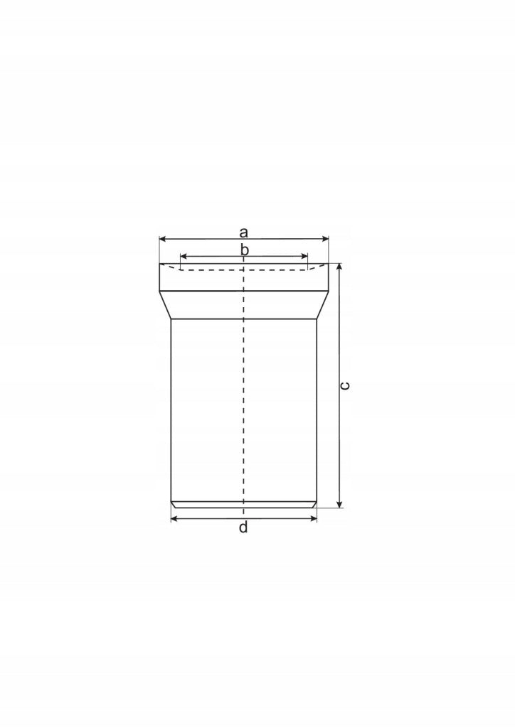 Aqbau traper prosty WC PRZYŁĄCZE TOALETY DO KANALIZACJI tworzywo biały 15cm
