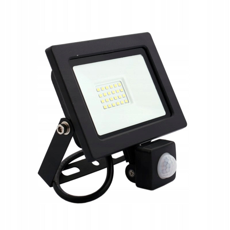 Aqbau naświetlacz LED SLIM 20W z czujnikiem ruchu i zmierzchu na ścianę mur