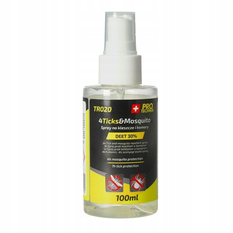 Aqbau spray aerozol ochronny na kleszcze i komary DEET 30% 100ml do 7h