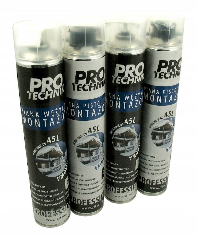 Aqbau piana pistoletowa montażowa zimowa 750ml poliuretanowa niskie temp