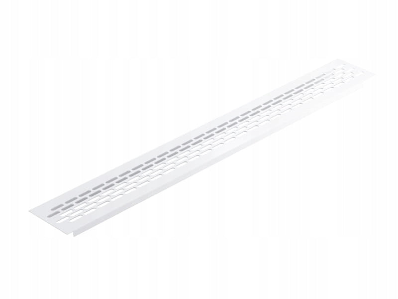Kratka wentylacyjna z aluminium meblowa 480x60 mm - wentylacja mebli biała