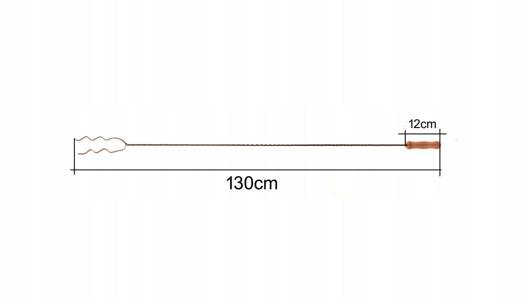 Widełki widelce kije ogniskowe 130cm Nierdzewne Końcówki falowane 10 szt