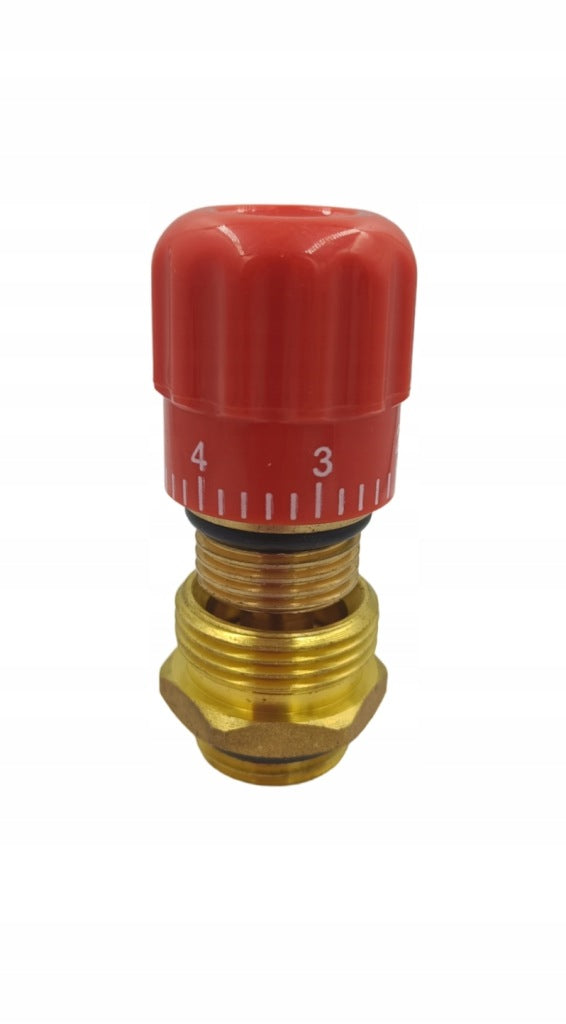 Aqbau zawór manualny 1/2″ do rozdzielacza czerwony