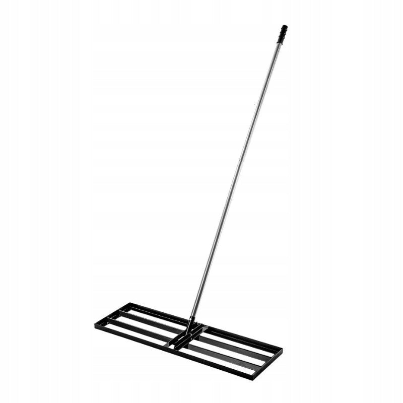 Aqbau niwelator terenu ręczny z trzonkiem 175 cm grabie trawnik 90x30 cm