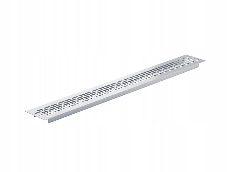 Kratka wentylacyjna z aluminium meblowa 480x60 mm - wentylacja Chrom mat
