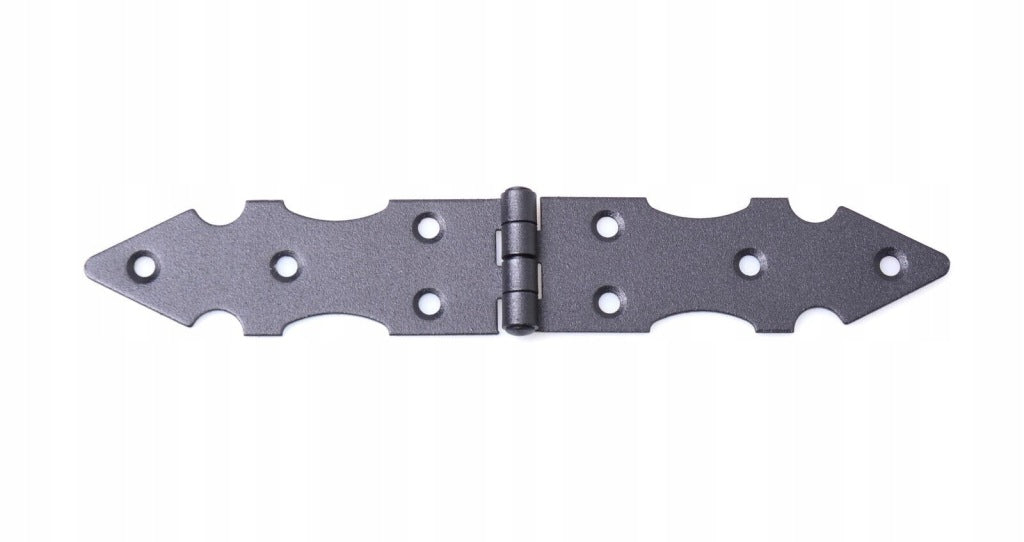 Zawias budowlany meblowy skrzyniowy RETRO ozdobny 32x200 mm CZARNY 10 szt