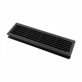 Kratka wentylacyjna drzwiowa WC łazienka, czarna 115 x 435 mm