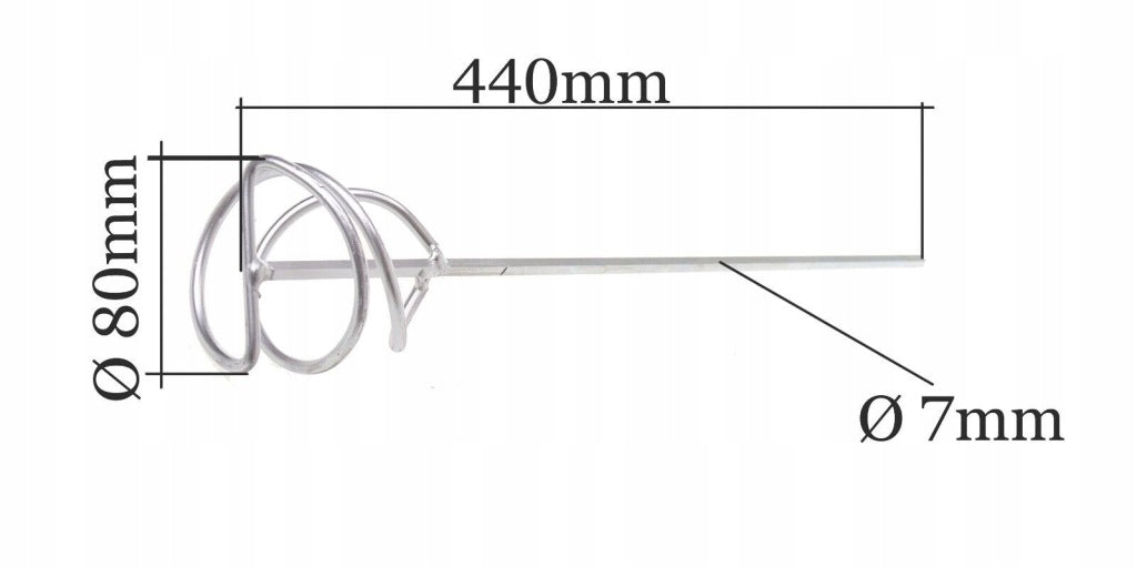 Zestaw mieszadeł do zaprawy ocynkowanych 55,80,100mm