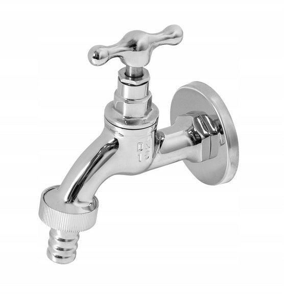 Aqbau zawór czerpalny chromowany 1/2″ z głowicą wzniosową mosiężny