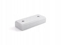 Nóżka meblowa 4 SZTUKI chrom mat - 100x40x20 mm - Minimalistyczny design