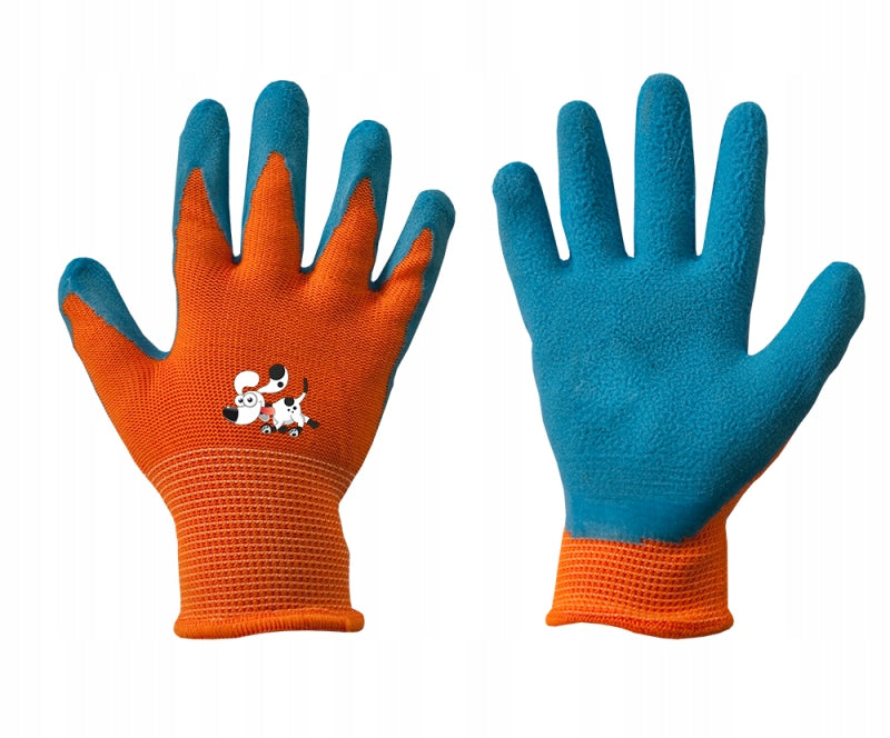 Aqbau rękawice ochronne Orange KIDS dziecięce lateks rozmiar 3 odporne