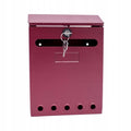 Aqbau skrzynka na listy pocztowa SMART metalowa bordowa 25x18x6cm
