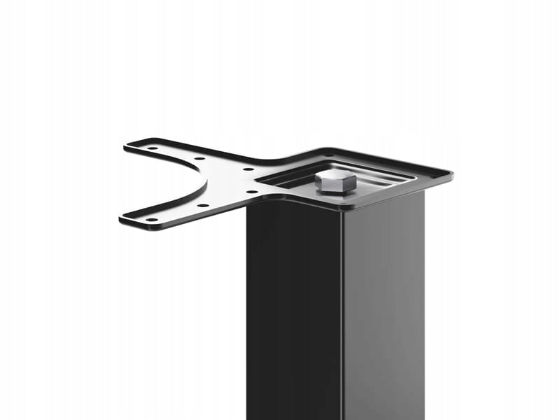 ZESTAW 4X noga do stołu KWADRATOWA H-71 cm, z regulacją , Czarny mat