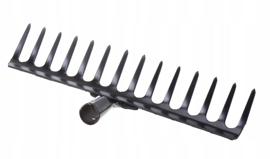 Grabie metalowe solidne czarne 14 zębów