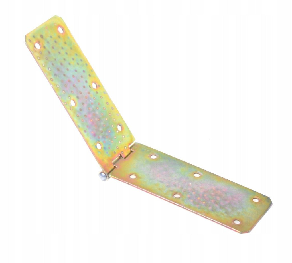 Zawias budowlany meblowy skrzyniowy metalowy 60 x 300 mm ocynk żółty