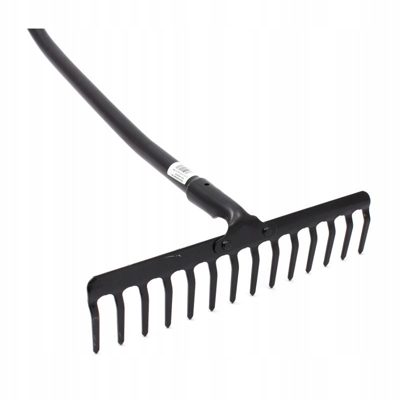 Grabie grabki metalowe 14 zębów rurka profilowana wygięta 142 cm długości
