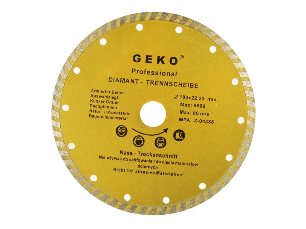 Tarcza diamentowa Geko G00262 180x22,2mm