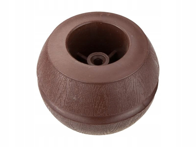 Nóżka meblowa uniwersalna BARYŁKA MAHOŃ 7,5 x 5 cm,ZESTAW 4 SZTUKI do mebli