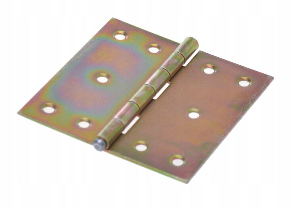 Zawias splatany 100 x 100mm budowlany meblowy skrzyniowy ocynk złoty 10 szt