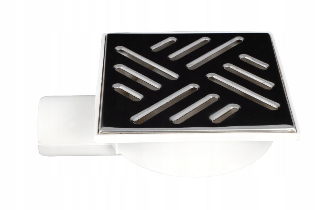 Aqbau kratka kanalizacyjna boczna, ruszt metalowy śr.50 mm, 15x15 cm