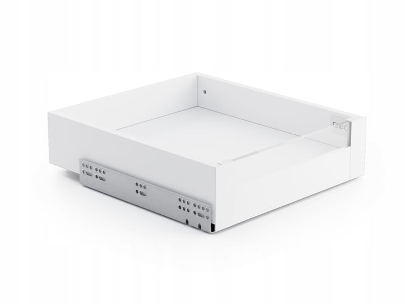 Aqbau front szuflady wew. system mebli DiBOX do szkła kolor biały 102mm