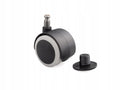 Kółko obrotowe gumowane z bolcem 40mm do fotela meblowe mocne 1 sztuka