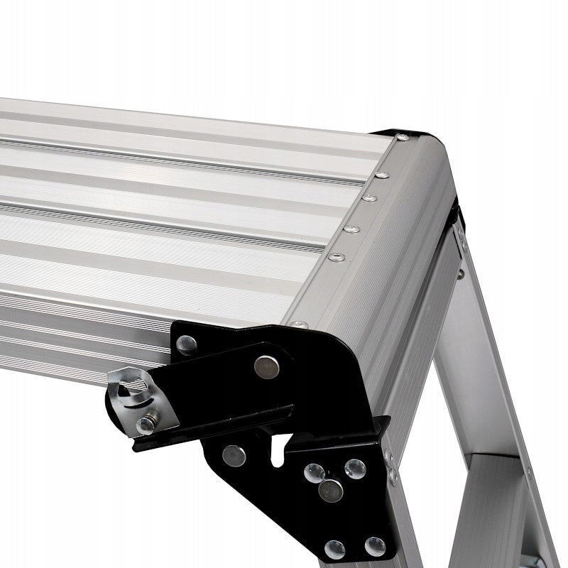 Podest roboczy aluminiowy 106*42*49cm 150kg składany, stabilny stopień