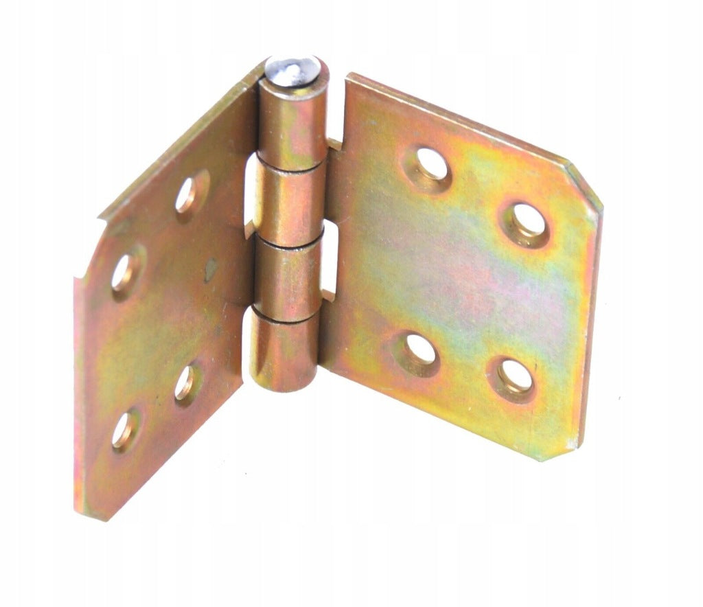 Zawias splatany budowlany skrzyniowy meblowy 60 x 100 mm ocynk żółty