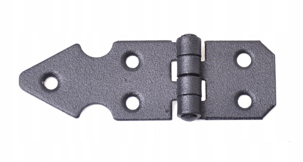 Zawias budowlany skrzyniowy meblowy antyk ozdobny czarny 25x75mm (10szt)